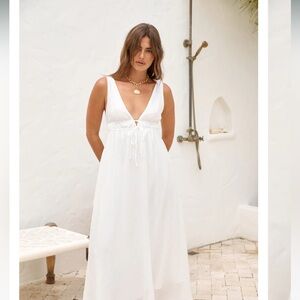 Fortunate one White Maxi Dress